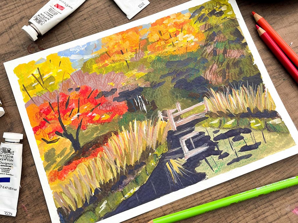 Autumnal Landscape Painting Cover