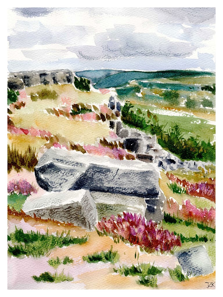 Baslow Edge Watercolour