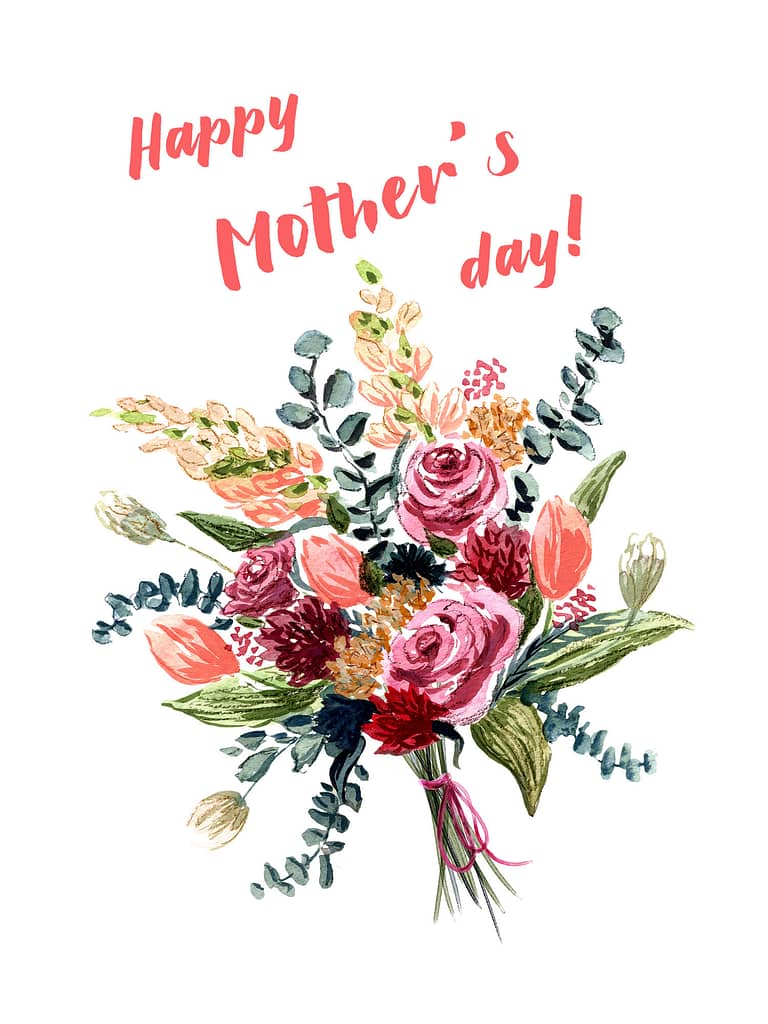 Floral Mothers Day Card